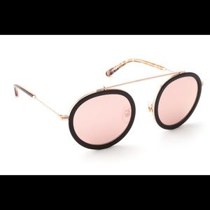 NWT KREWE CONTI MYSTIC ROSE GOLD SUNGLASSES
